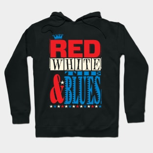 Red, White & the Blues Retro Poster Hoodie